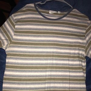Green/Blue/Gray Striped T-shirt